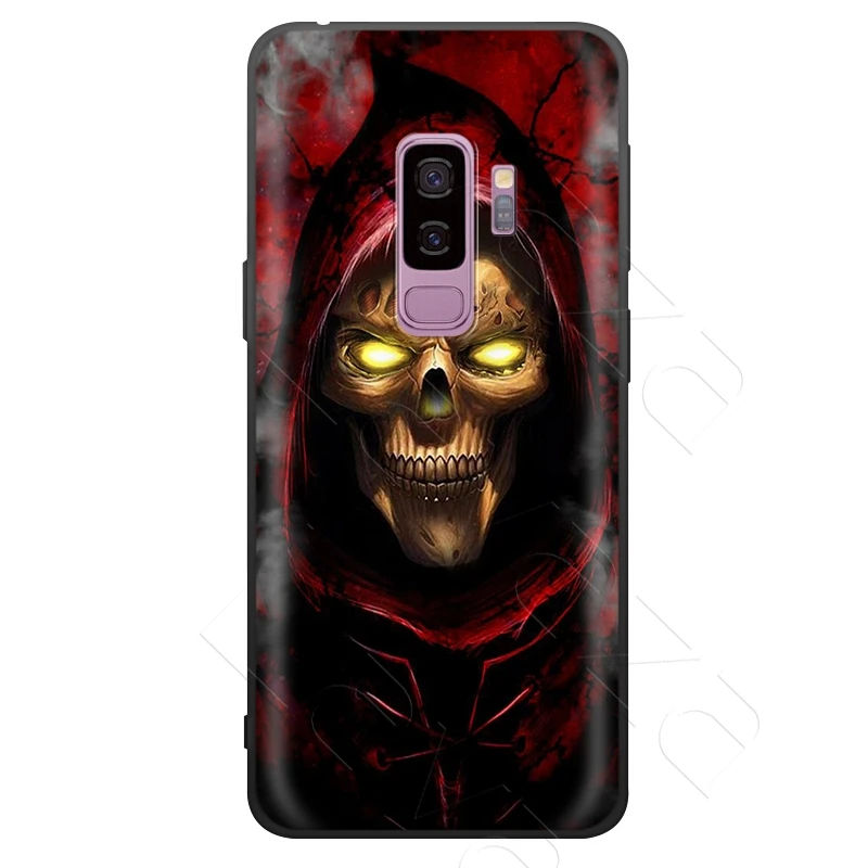 Lavaza Grim Reaper Skull Skeleton Case for Samsung Galaxy S6 S7 Edge J6 S8 S9 S10 Plus A3 A5 A6 A7 A8 A9 Note 8 9 |
