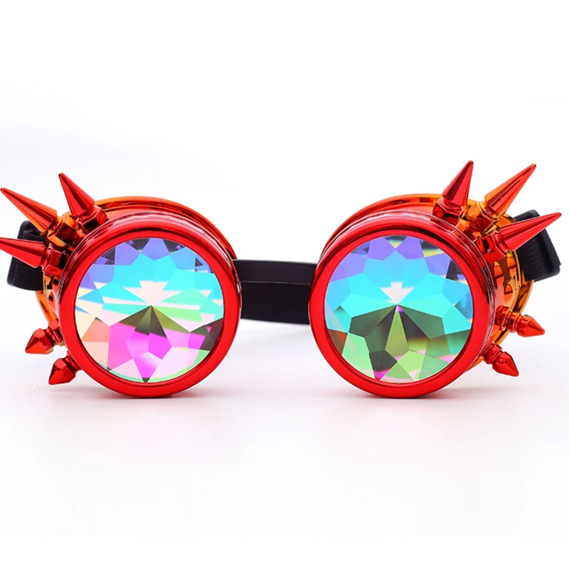 Z Цветочные калейдоскоп красочные очки рейв фестиваль вечерние EDM солнцезащитные очки Diffracted линзы стимпанк очки - Цвет линз: Z