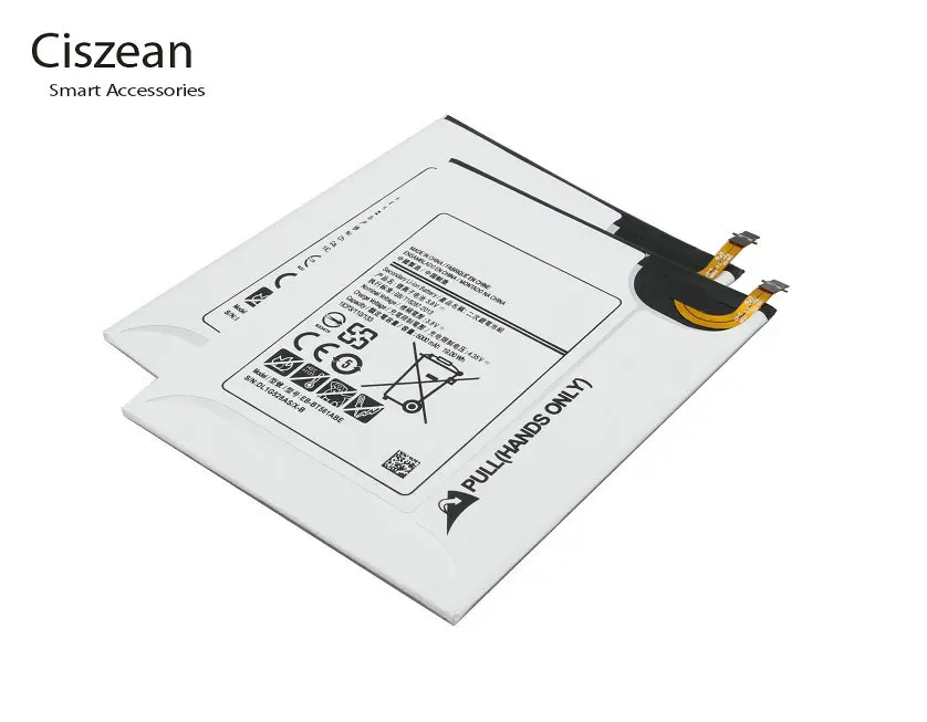 Ciszean 1 шт. EB-BT561ABE 5000 мАч сменная батарея для samsung Galaxy Tablet Tab E T560 SM-T560 T565 T561