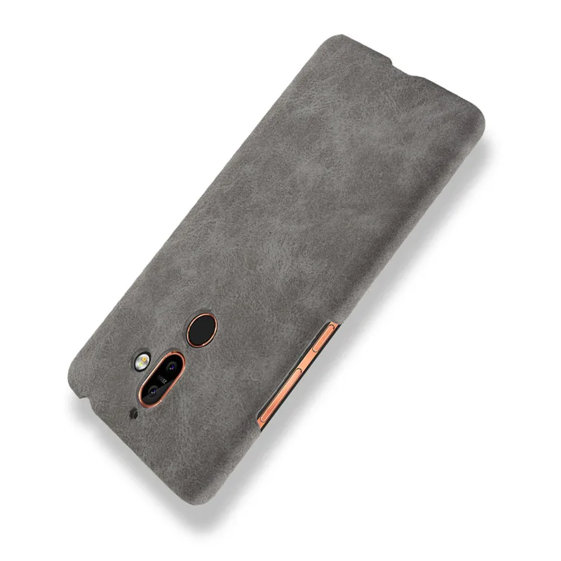 For Nokia 7 plus Case PU Leather Hard Plastic Back Cover Phone Nokia7 TA-1046 TA-1055 TA-1051 |