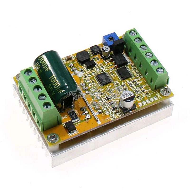 

6.5-50V 350W BLDC Three Phase DC Brushless Motor Controller Driver Board Sensorless Control PWM PLC 0-5V Analog