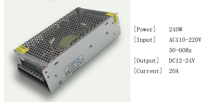 DC 12V Питание освещения Трансформатор переключатель для Светодиодный полоски адаптер переменного тока 220V DC 2A 3A 5A 6.5A 10A 15A 20A 25A 30A 33A