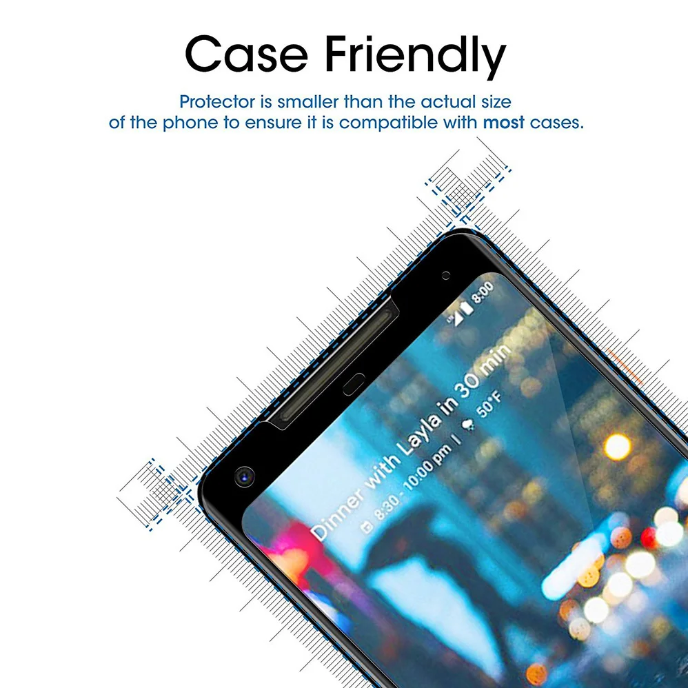 

For Google Pixel 2 XL 0.3mm 3D Curved Full Cover 9H Tempered Glass Screen Protector 3d Full Coverage Film for Google Pixel2 xl