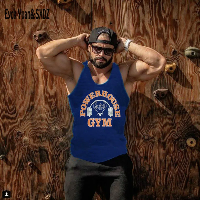 Новый Бренд Майка Мужчины Мышцы Рубашка Gorilla Одежда Бодибилдинг Фитнес Жилет