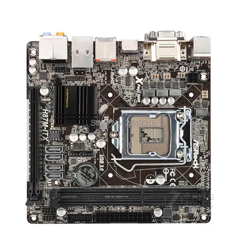Б/у оригинальный слот LGA1150 H87 материнская плата для ASRock Pro4 настольная USB3.0 SATA3 DDR3 |