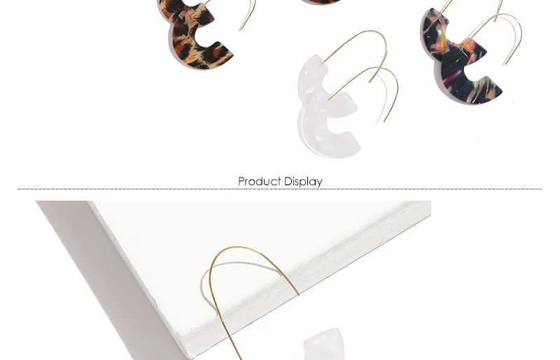 Модные массивные серьги-капельки Bijoux Леопардовый цвет, акриловый сережки oorbellen круглый индийский Висячие серьги для Для женщин ювелирные изделия