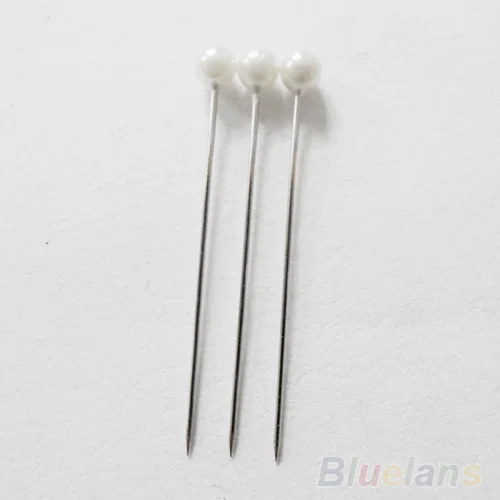 100 мерцающие жемчужные булавки цвета слоновой кости Свадебные Цветочные заколки