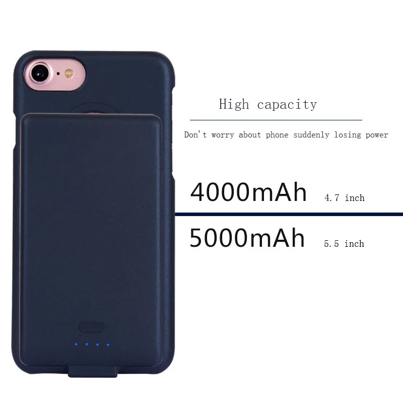 Новая задняя батарея чехол для iphone 6 7 8 высокой емкости Съемная Мобильная