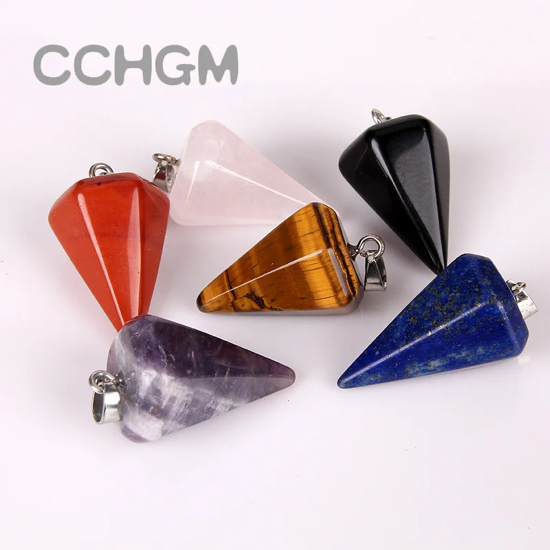 2018 натуральный камень прозрачная подвеска Маятник из хрусталя подвески ожерелья