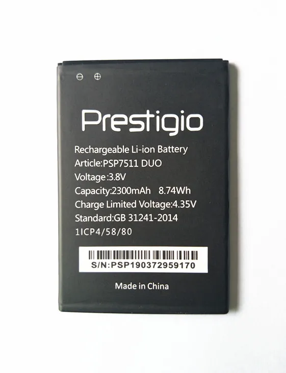 Новый аккумулятор AZK 3 8 в 2300 мАч для Prestigio Muze B7 PSP7511DUO PSP7511 сотового