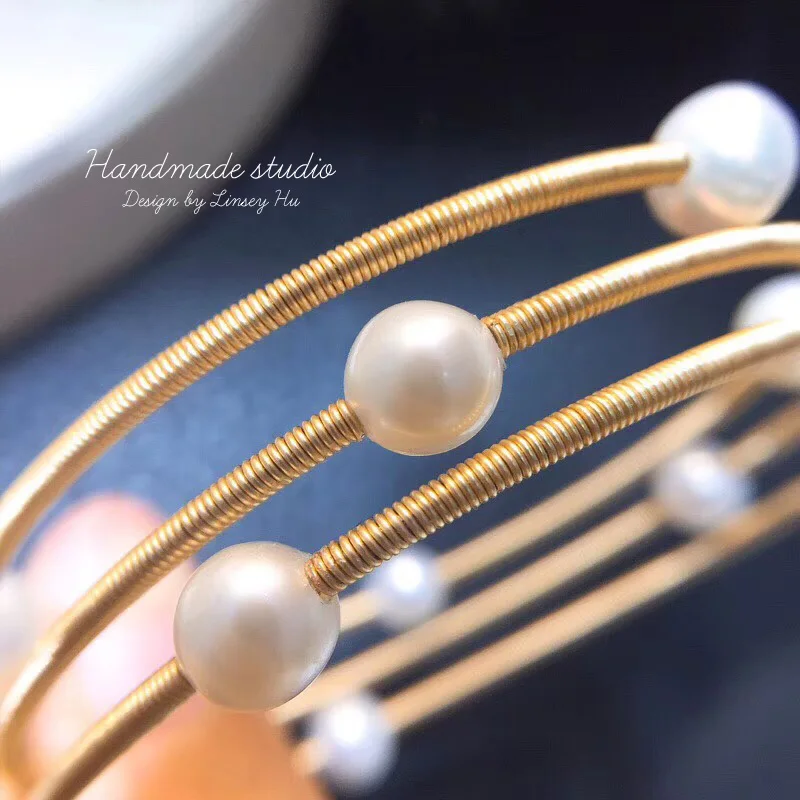 CCijiNG простой перламутровый браслет ручной работы роскошный брендовый дизайн