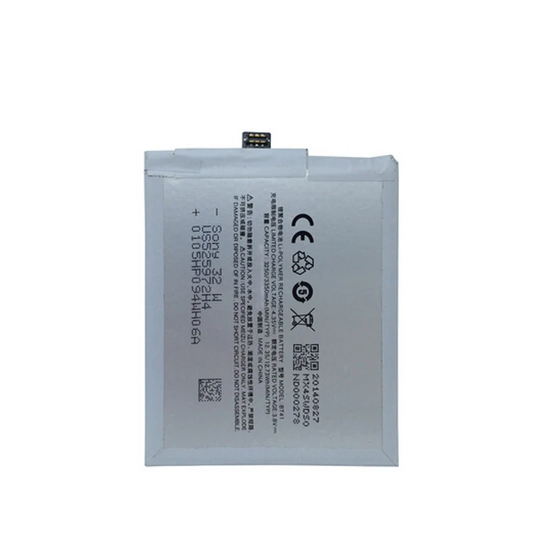 Для Meizu MX4 Pro Battery BT41 3350mAh 100% оригинальная новая сменная аккумуляторная батарея