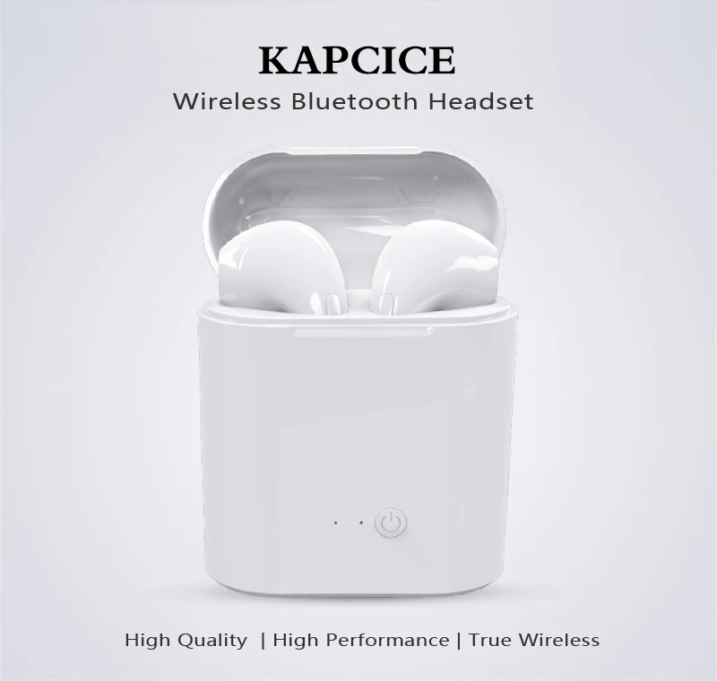 KAPCICE Мини Bluetooth наушники Беспроводной наушники с зарядным устройством Спортивная гарнитура для Iphone X samsung S9 S9 плюс Xiaomi huawei