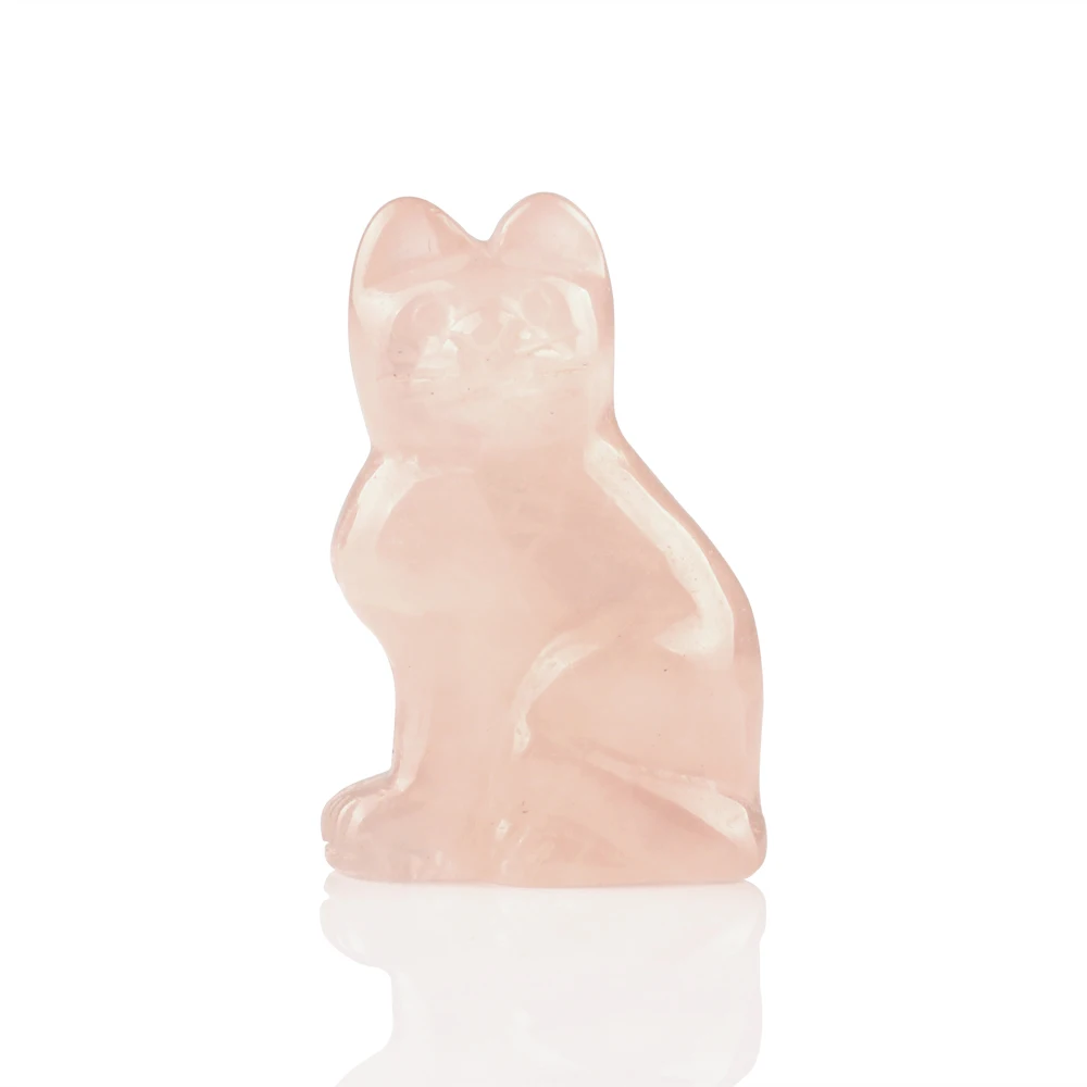 Фигурка кошки из натурального камня тигрового глаза 2 0 дюйма | Дом и сад