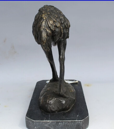 Бесплатная 7 &quotСтатуя Скульптура Страусиная птица дикая природа арт-деко Стиль