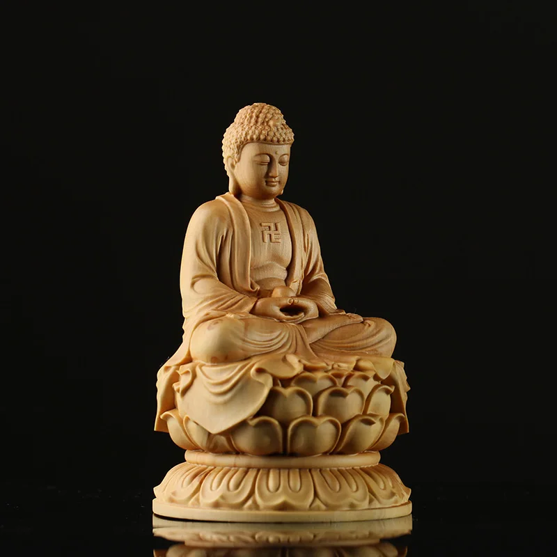 CCZHIDAO Япония закон Будды высота каблука 10 см дерево скульптура Dharma однотонные