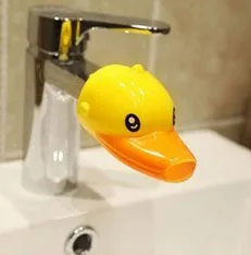 duck plastic Удлинитель для смесителя, прочный, милый, мультяшный, для детей, для малышей, для раковины, для ванной, расширитель для смесителя, ручная мойка, для детей, расширитель для смесителя - Цвет: duck plastic