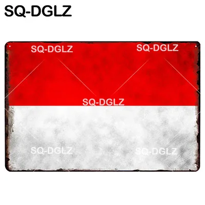 [SQ-DGLZ] металлическая вывеска с флагом Netherland/Turkey/Ireland/Switzerland/levakia/Indonesia/British/Austria/Канада/Америка - Цвет: 1847