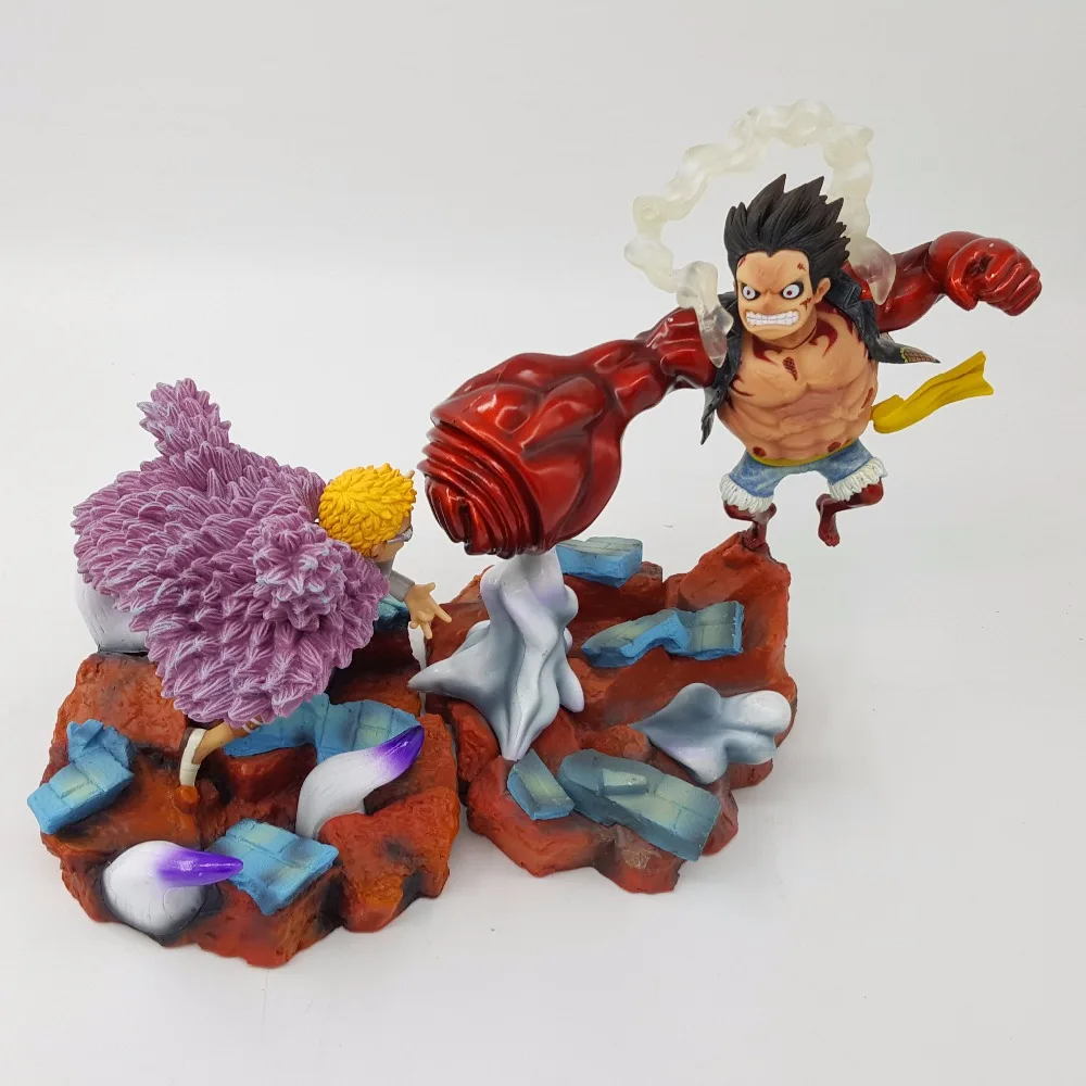 One Piece Luffy Gear 4 VS Doflamingo ПВХ фигурка 170 мм Аниме Zoro Sanji модель игрушки | Игрушки и хобби