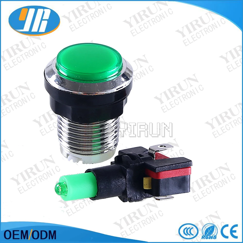 Бесплатная Доставка 10 шт./лот чистый белый 12V прозрачный аркада со светодиодной