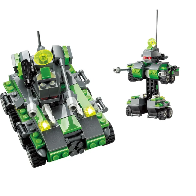 

Кубики для сборки танка, 133 шт., Brinquedos образовательные детали