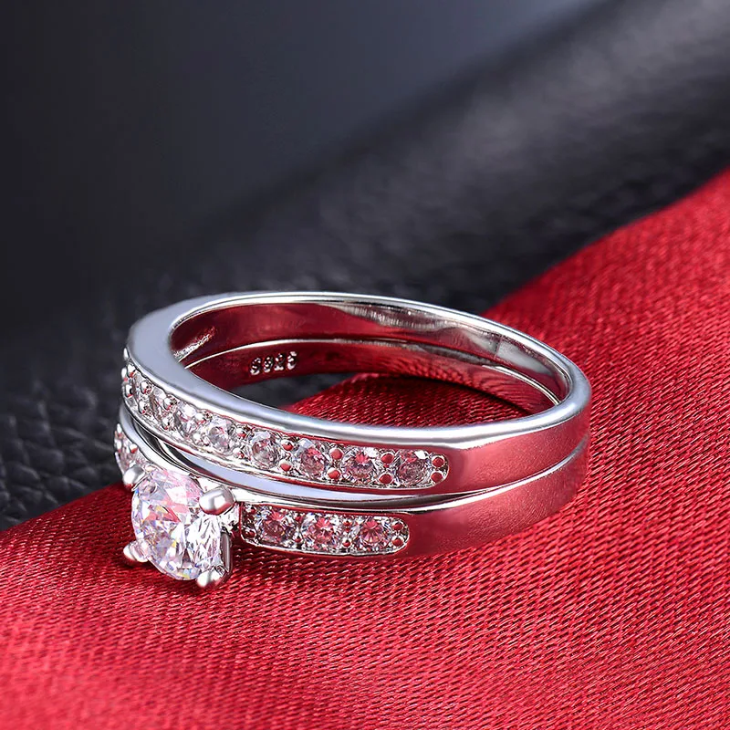 Новинка Брендовое Ювелирное кольцо Винтажное 0 75 карат блестящий камень Cincin Wanita