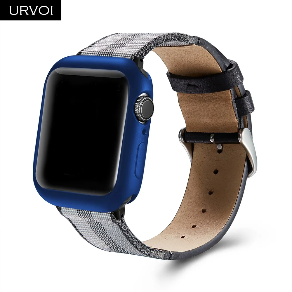 Защитный чехол URVOI для apple watch полностью из ТПУ серии 6 SE 5 4 3 2 ремешок силиконовый