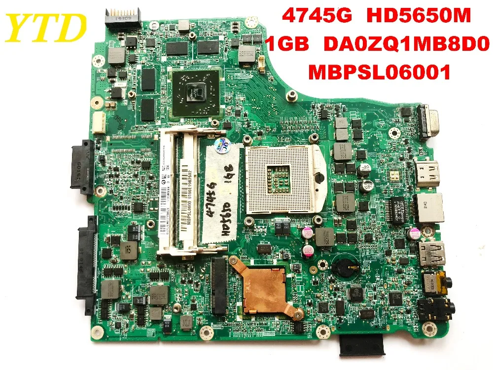 Оригинальная материнская плата для ноутбука ACER 4745 4745G HD5650M 1 ГБ DA0ZQ1MB8D0 размере г