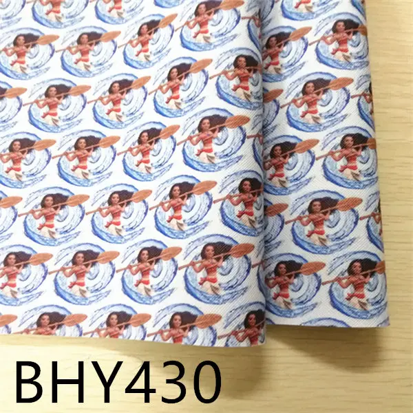 A4 20*33 см принцесса мультфильм печать синтетическая кожа ткань для DIY аксессуары BHY426