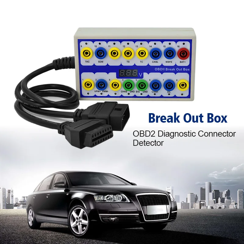 OBD2 диагностический инструмент авто Break out/коробка OBDII obd коммутационной панели