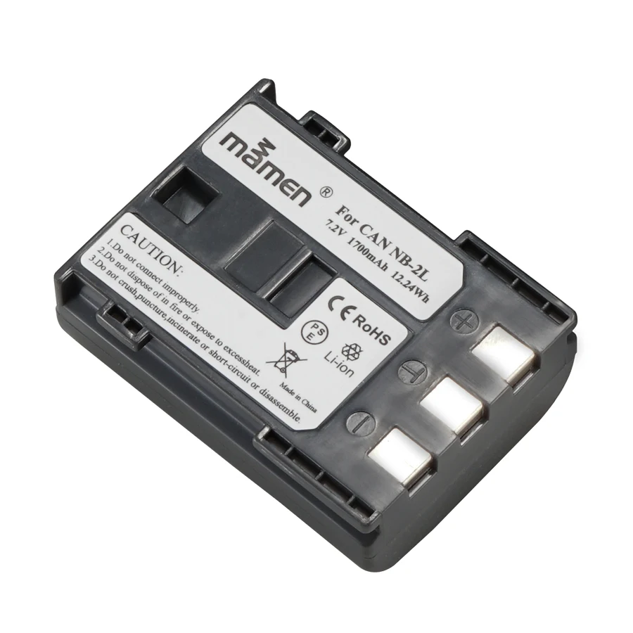 Mamen 3 шт. NB 2L NB-2L NB2L NB-2LH 1700 mAh Цифровая фотокамера Батарея для CANON 350D 400D G7 G9 S30 S40 z1 батареи