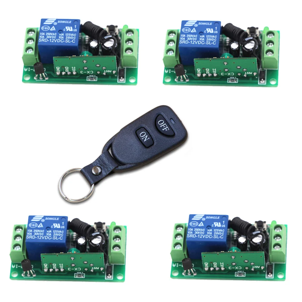 

DC 9V 12V 24V 1 CH 1CH RF Wireless переключатель системы дистанционного управления приемник передатчик 315/433.92 MHZ