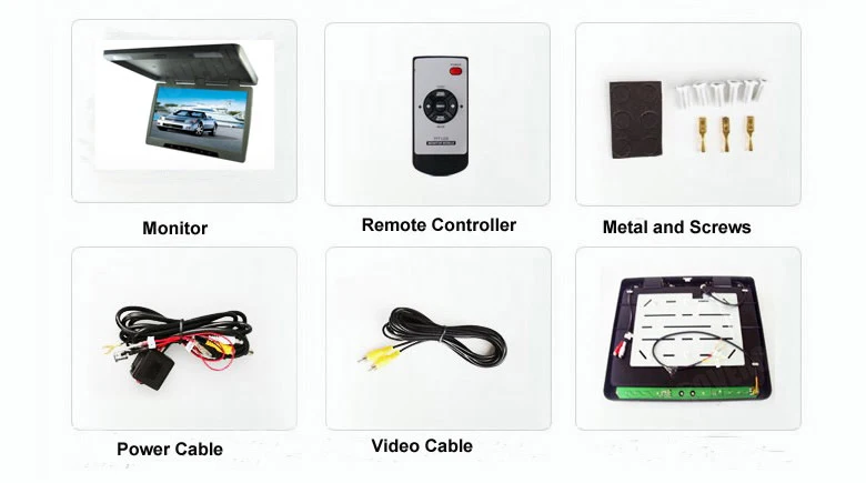 Автомобильный ТВ монитор Выкидной потолочный ЖК 22 дюйма для автобусов и