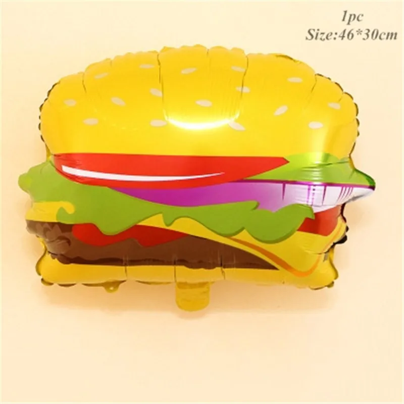 Hamburger 1 шт пивная чашка фольга фон для фотосессий-воздушный шар для вечерние принадлежности, день рождения украшения для взрослых - Цвет: Hamburger