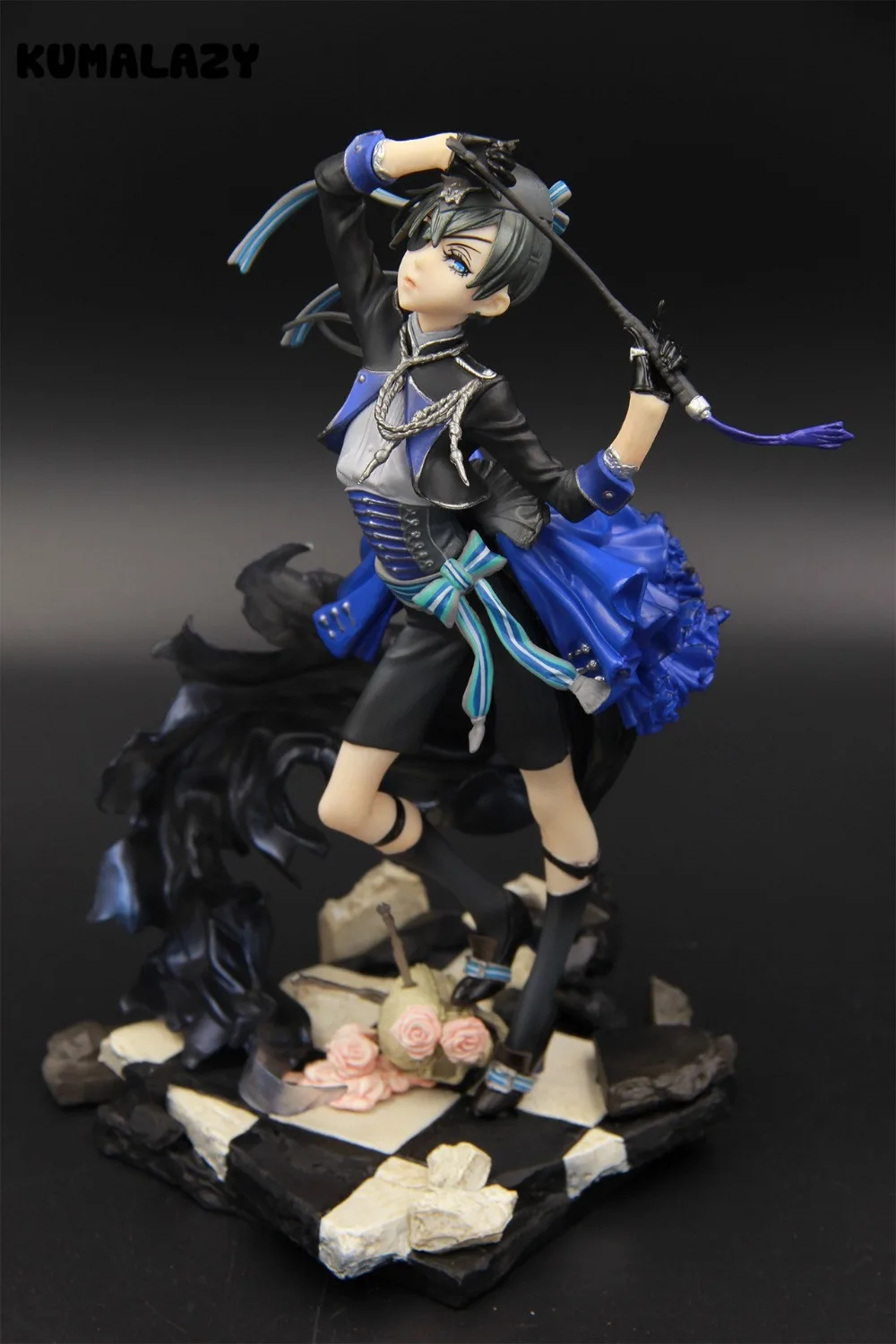 Черный Дворецкий фигурка книга убийцы Ciel Phantomhive Себастиан Микаэлис 22 см ПВХ