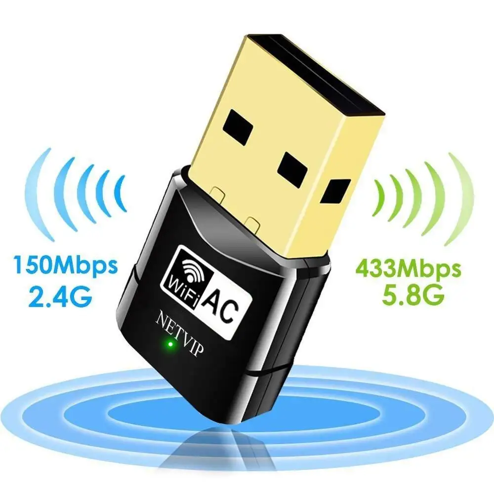 USB Wifi адаптер 600 Мбит/с 802.11AC 5 ГГц Антенна Ethernet PC WiFi LAN Dongle Приемник|Сетевые карты| |