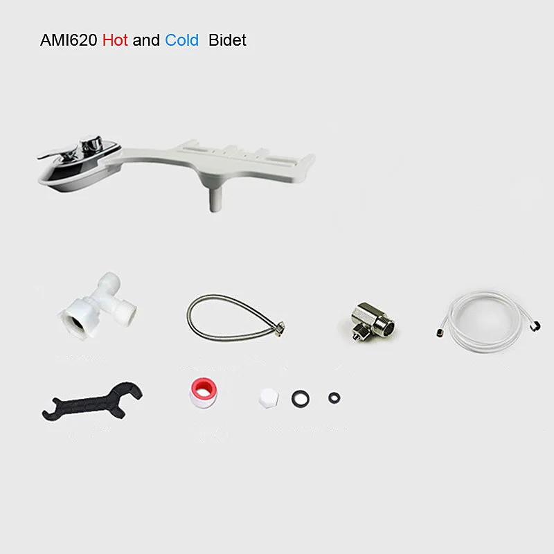 hot and cold bidet B ABS Портативный Цельный унитаз биде Промывка в спрей вертикальный, выдвижная насадка биде спрей для очистки женской Попки/попки, J17271 - Цвет: hot and cold bidet B