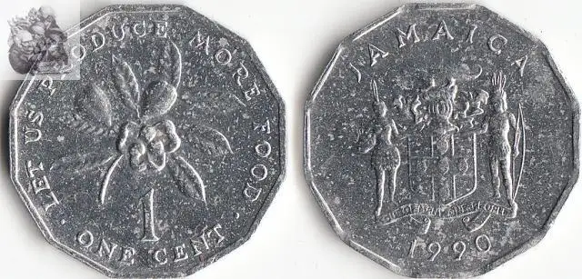 Jamaica 1 Cents Coin 100% real and Original North South America Coins for Collection | Дом и сад