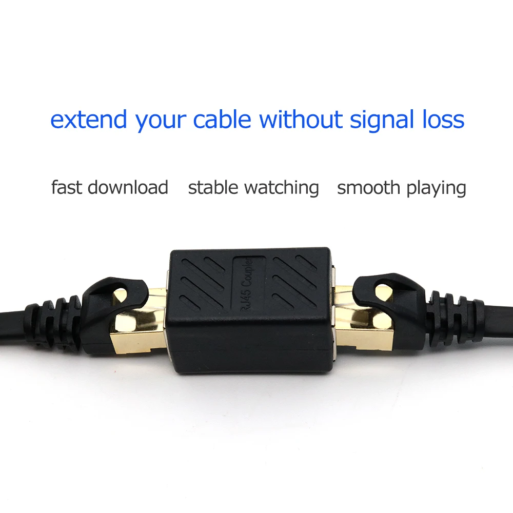 Фото Коннектор xintylink rj45, двойной ethernet-адаптер rg45 cat6 cat5e, удлинитель сети rg rj 45, удлинитель stp lan, гнездо №2