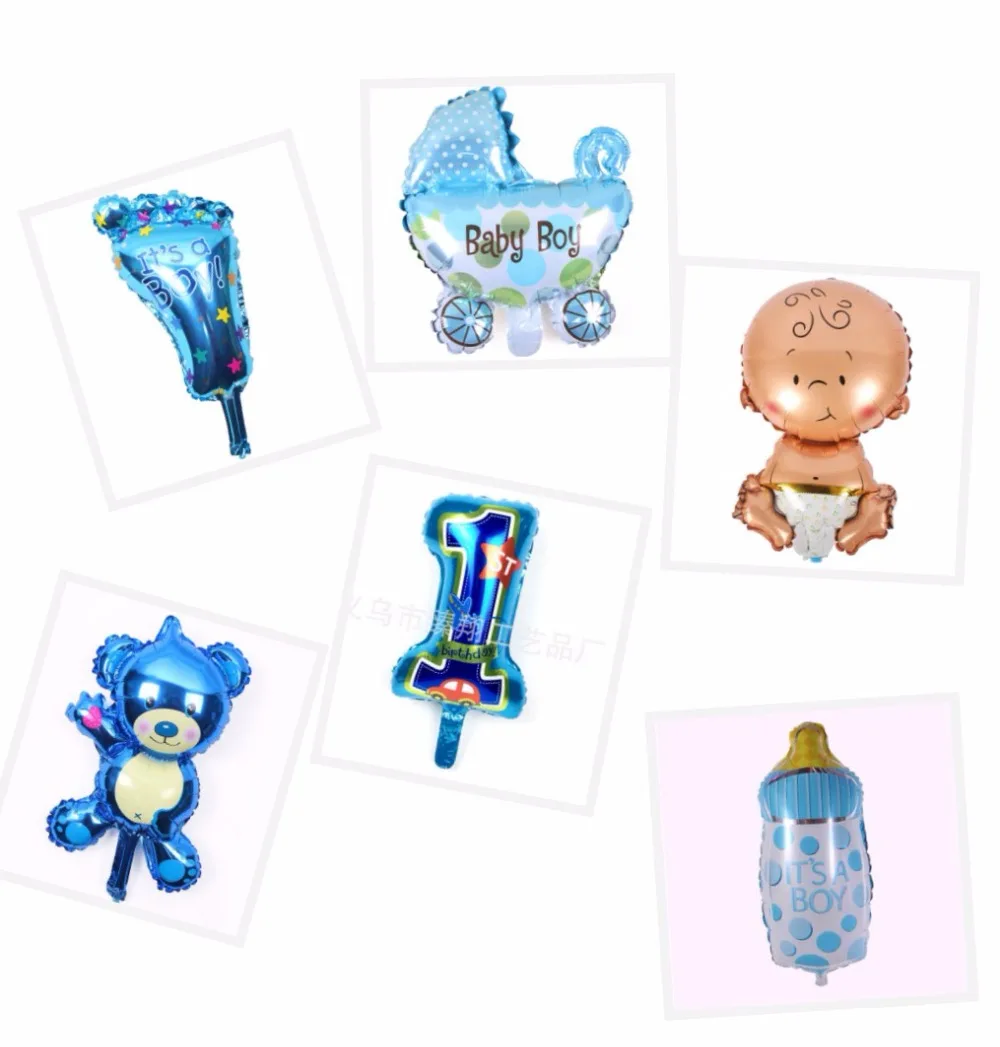 6 шт./лот мини Ангел Baby Shower Шарики для маленьких мальчиков девочек День рождения