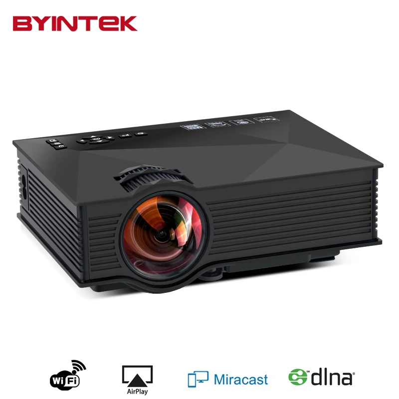 Дома Театр Смарт miracast airplay WI-FI HDMI USB ЖК-дисплей видео Портативный мини 1080 P HD 3D