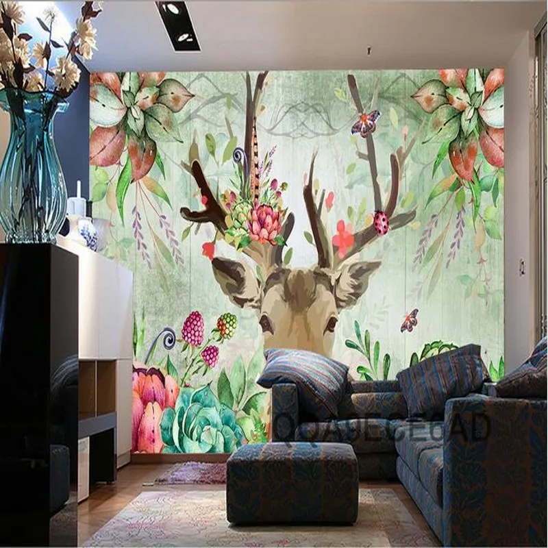 Пользовательские размер фото на заказ 3D Ручная роспись абстрактные обои росписи