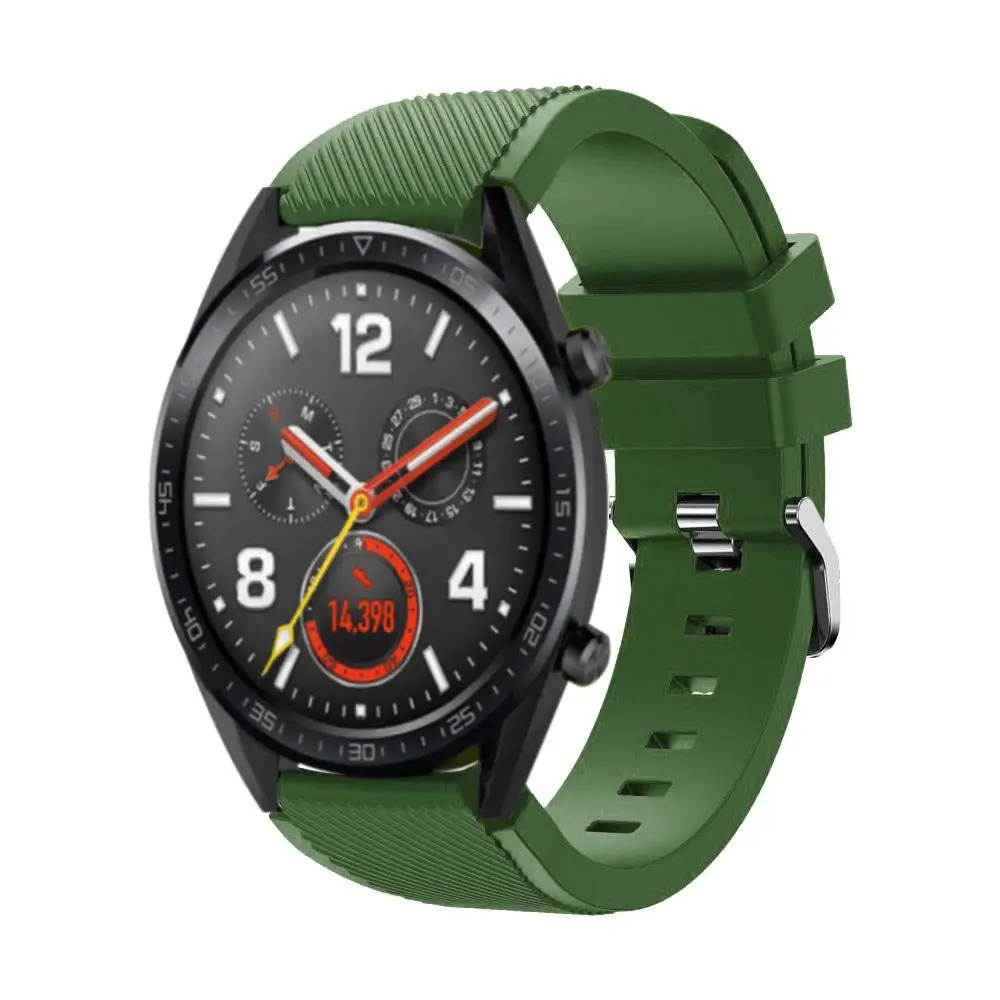 Ремешок силиконовый для наручных часов Huawei Watch GT 2 спортивный сменный Браслет