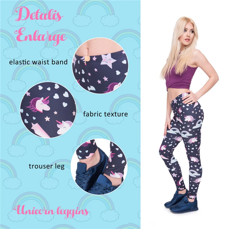 

New The Starry Sky Black Print Women Leggings Fitness Breathable Perspiration Quick Drying Leggins High Elasticity Trouser Pants