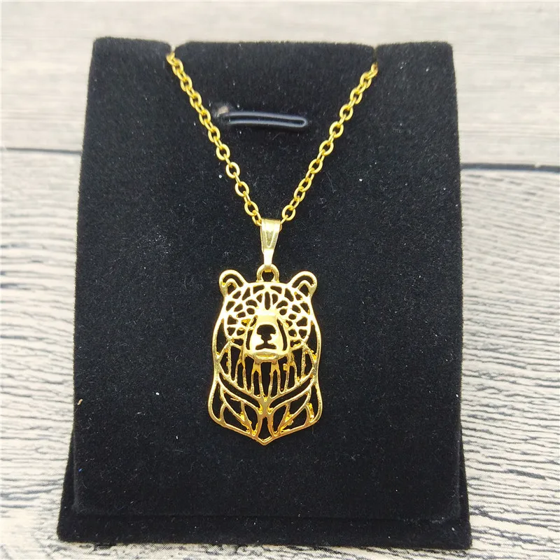 

New Bear Necklace Trendy Style Bear Pendant Necklace Women Fashion Pet Bear Jewellery