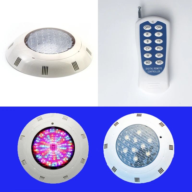 RGB LED светильник для бассейна AC12V 24 Вт Наружное освещение лампа IP68 Дистанционное
