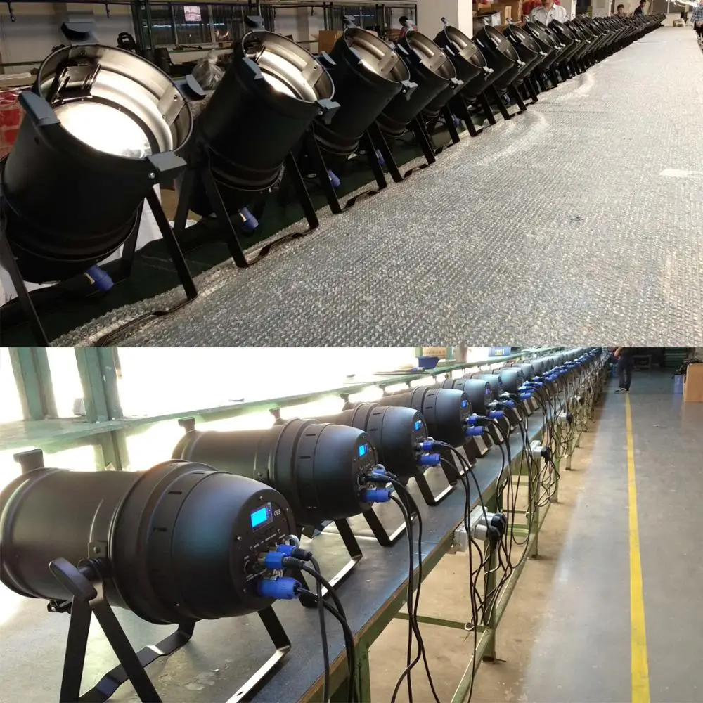 2 * передсветильник свет Par64 Светодиодный 3000k/5600k 200w Zoom Par Head светильник с плавным
