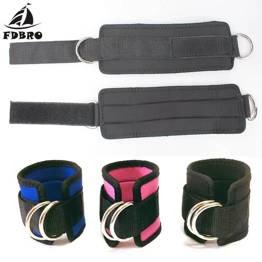 Фдбро кольцо шкив тяжелая атлетика лодыжка регулируемый кабель крепление фитнес