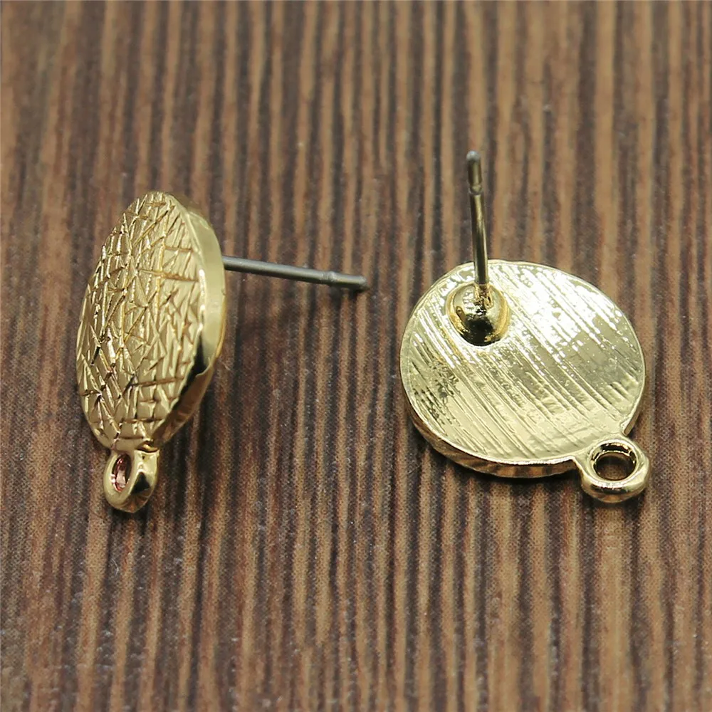 K4032-12x16mm 2 шт золотые искаженные серьги соединители серьги изготовление фурнитура аксессуары серьги основа соединители Linker - Цвет: K4032-12x16mm