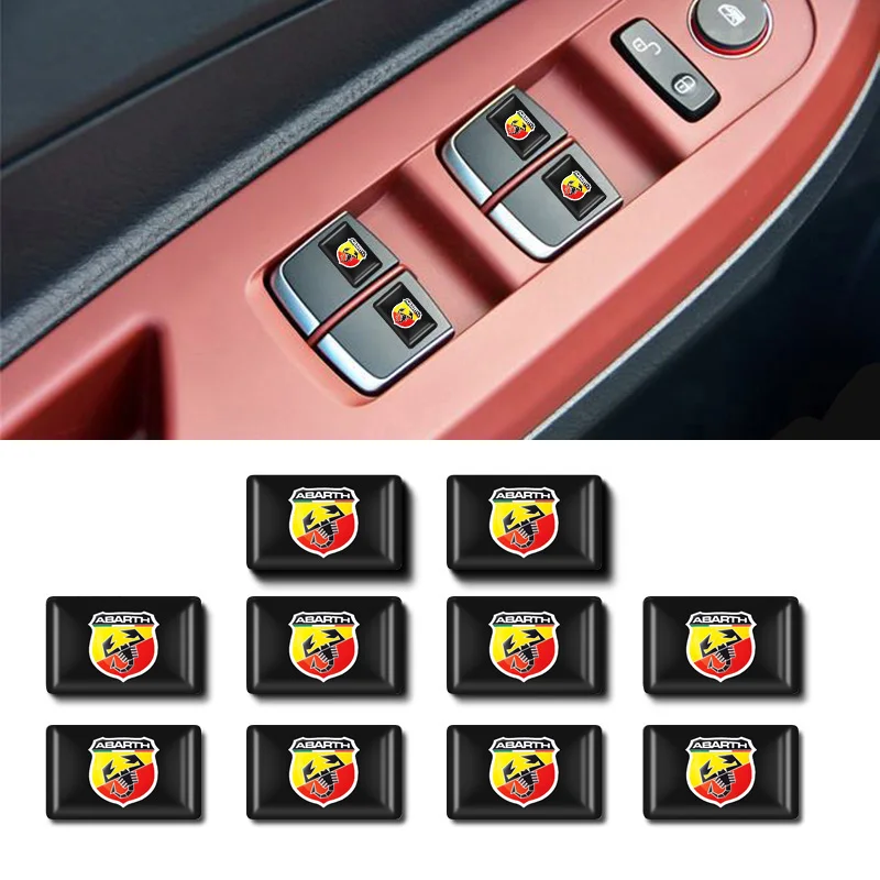 10 шт. 3D Италия Скорпион Abarth клей эмблемы небольшой декоративный коврик для